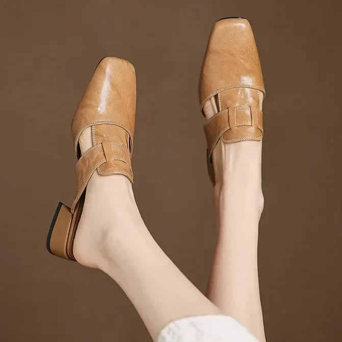 Avery | Genuine Leather Mules