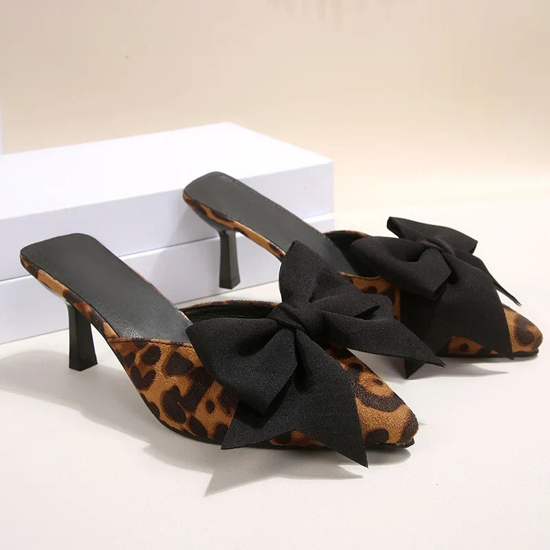 Sienna | Leopard Print Bow Pumps