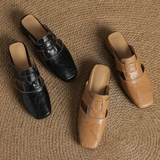 Avery | Genuine Leather Mules