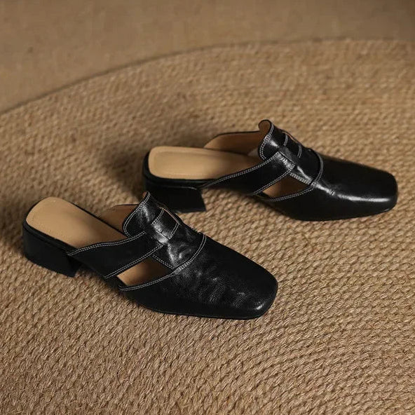 Avery | Genuine Leather Mules