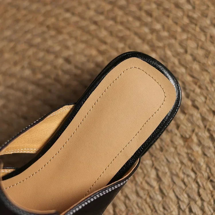 Avery | Genuine Leather Mules