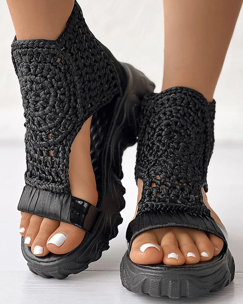 Olive | Woven Sandals
