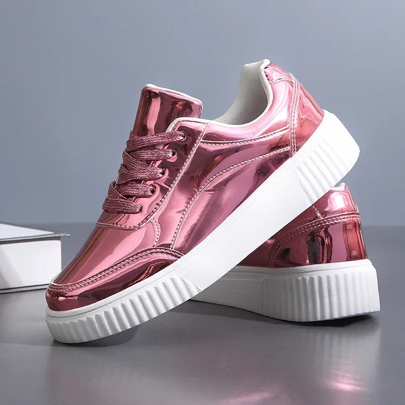 ShimmerLine | Metallic Sneakers