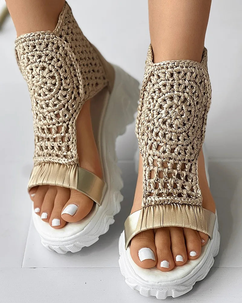 Olive | Woven Sandals
