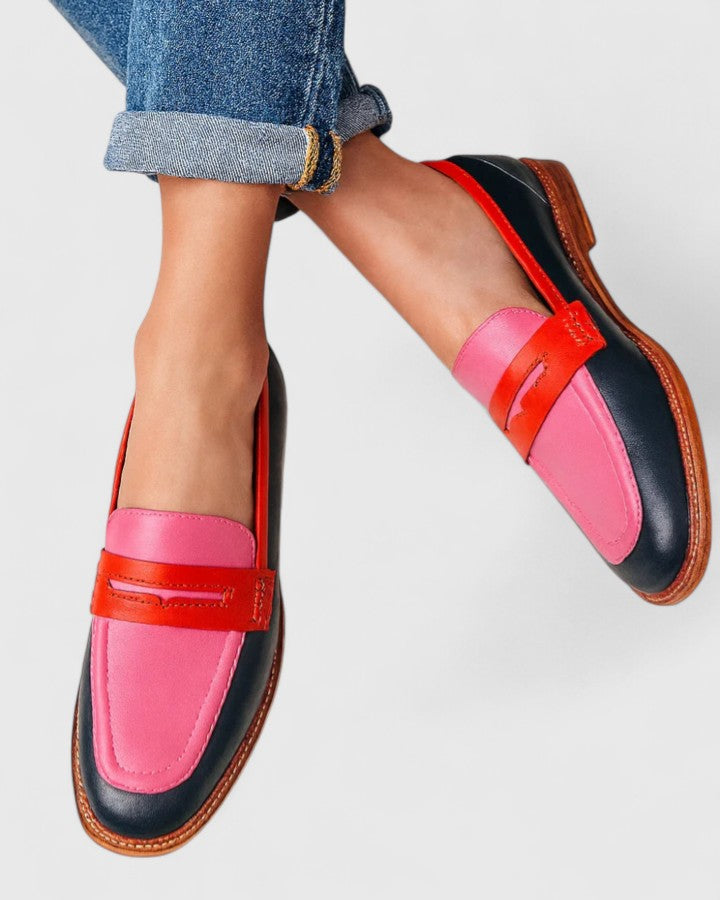 Martha | Multicolor Pattern Loafers