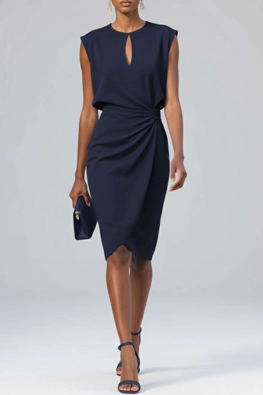 Juliet | Ruched-Waist Midi Dress