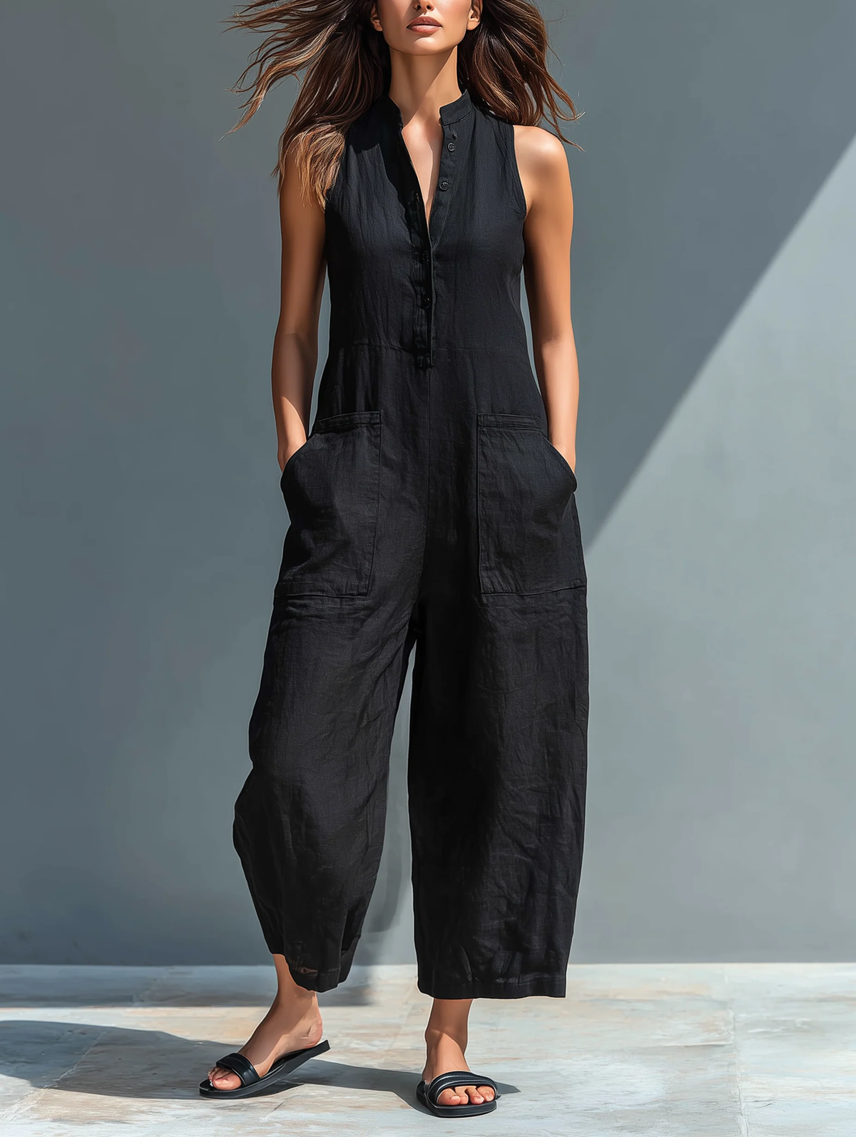 Elizabeth | Button-Front Jumpsuit