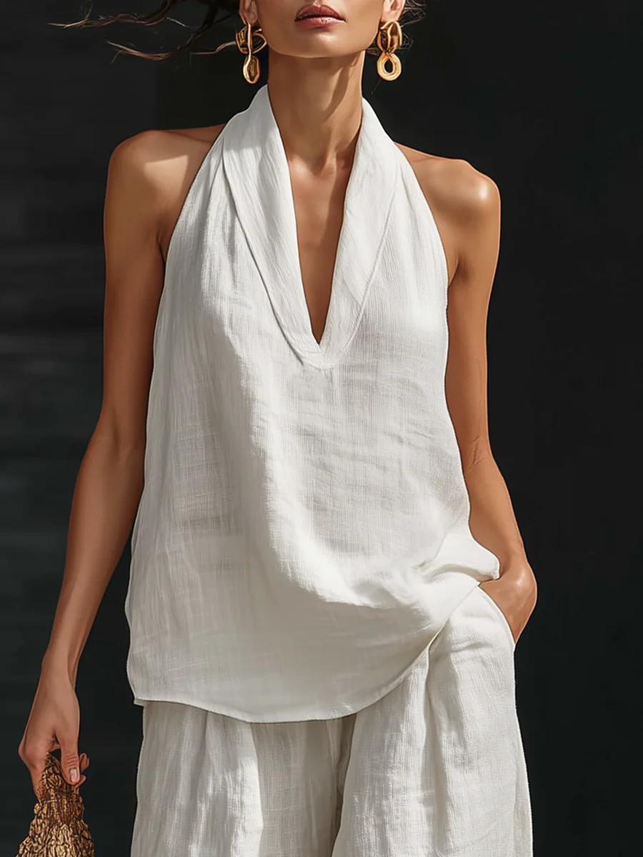 Winona | V-Neck Two-Piece Set