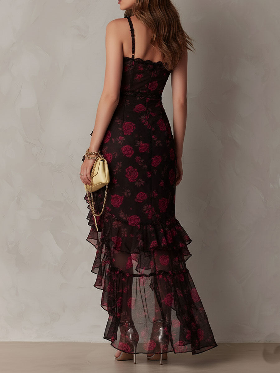 Ursula | Lace and Ruffle Dress