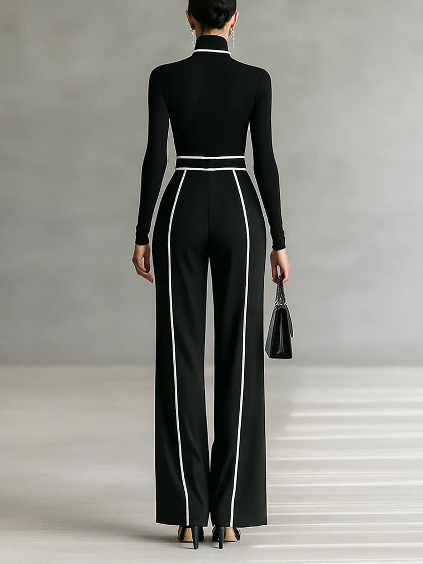 Anna | Two-Piece Set with Contrast Trim