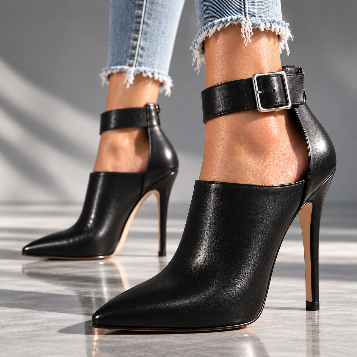Elaina | High-Vamp Stiletto Heels