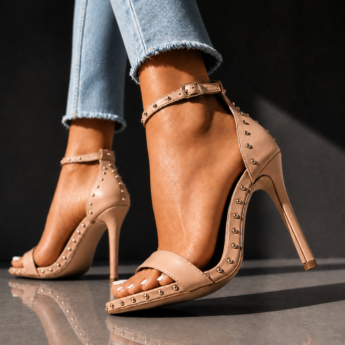 Rhianna | Studded Stiletto Heels