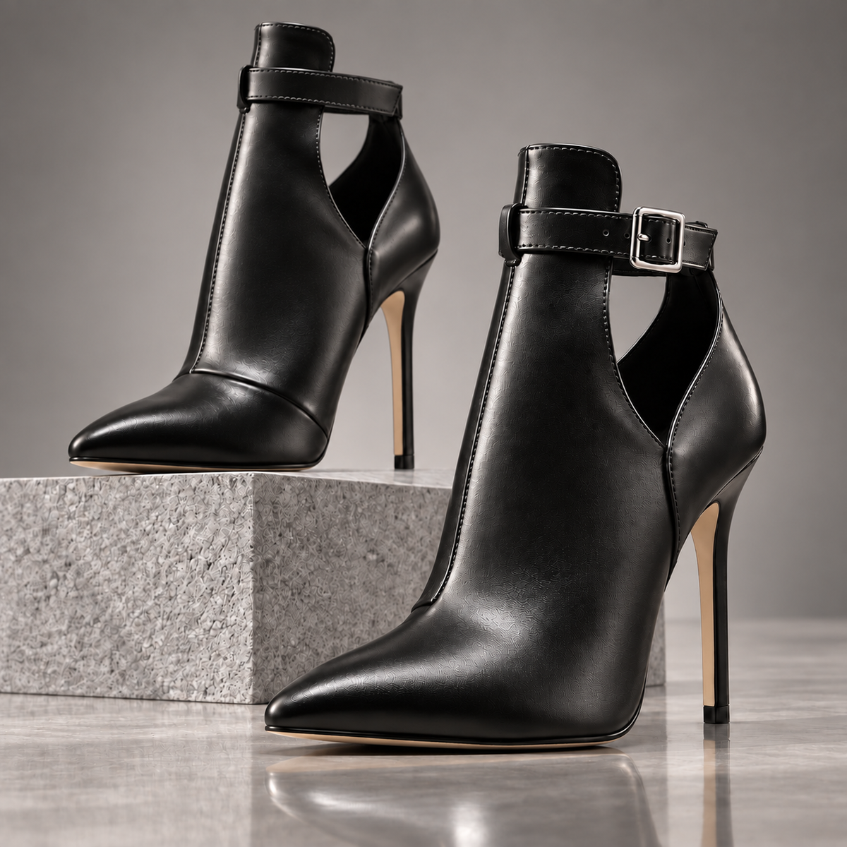 Savannah | Faux Leather Stiletto Heels