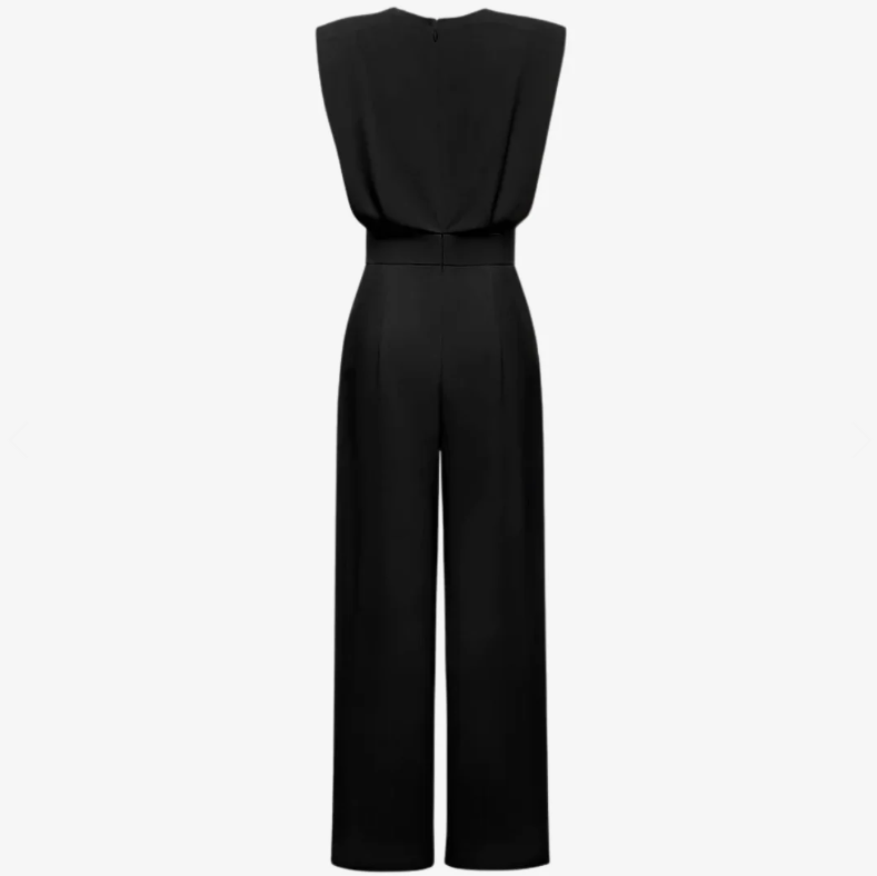 Dominique | Defined-Waist Jumpsuit
