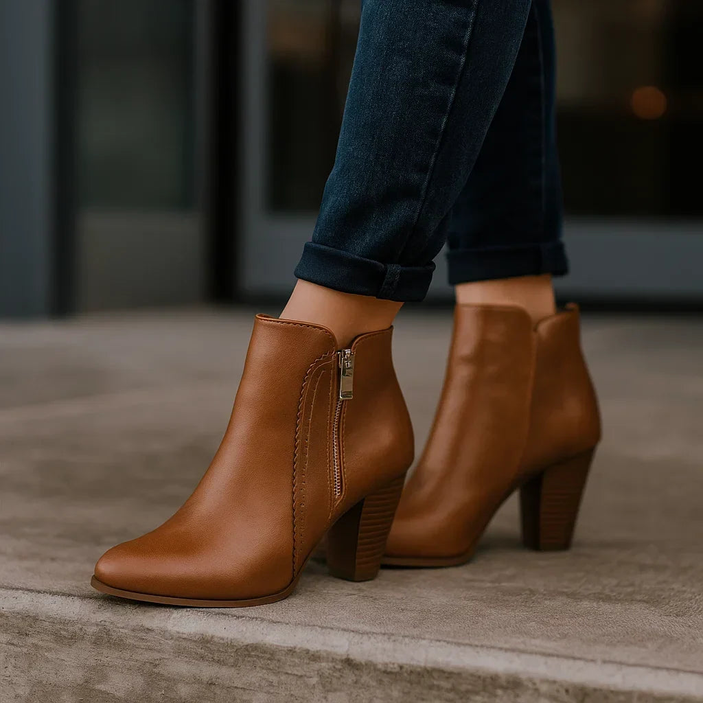 Harper | Block Heel Ankle Boots