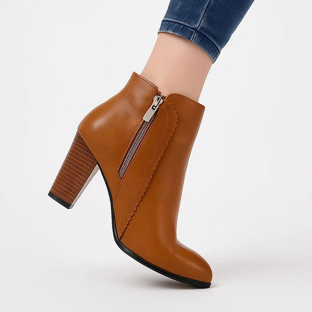 Harper | Block Heel Ankle Boots