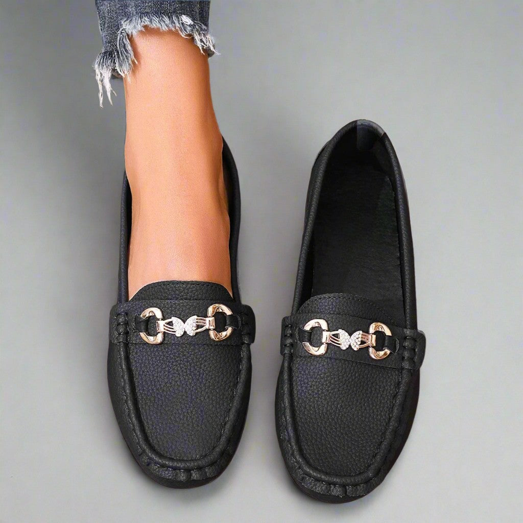 Sorella | Loafers with Cubic Zirconia Accent