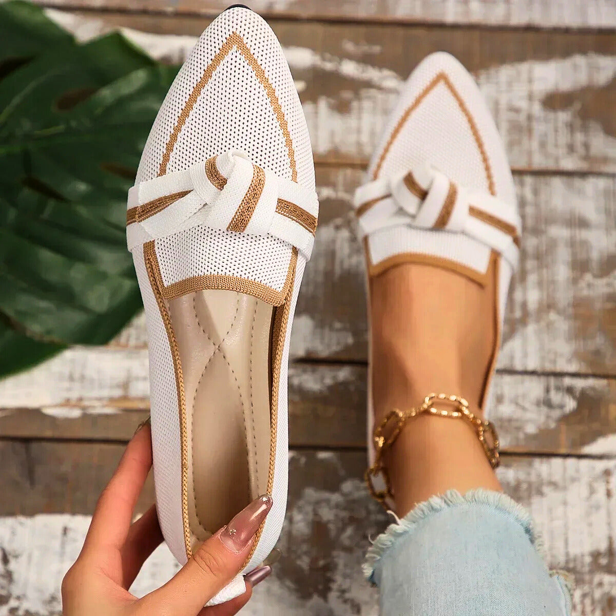 Valentina | Knit Ballet Flats
