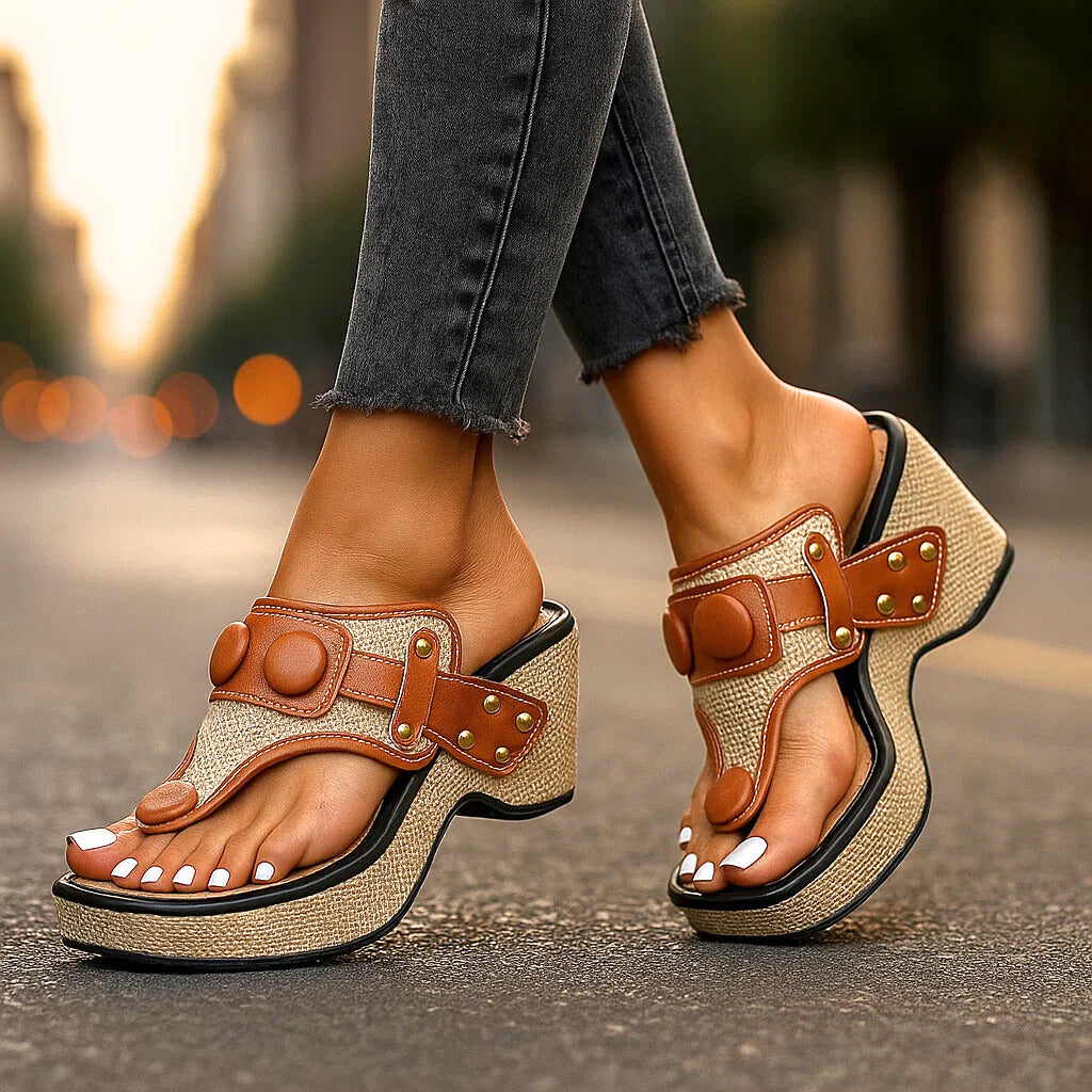 Catalina Belle | Cork Platform Slides