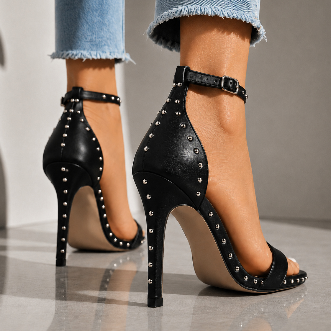 Rhianna | Studded Stiletto Heels