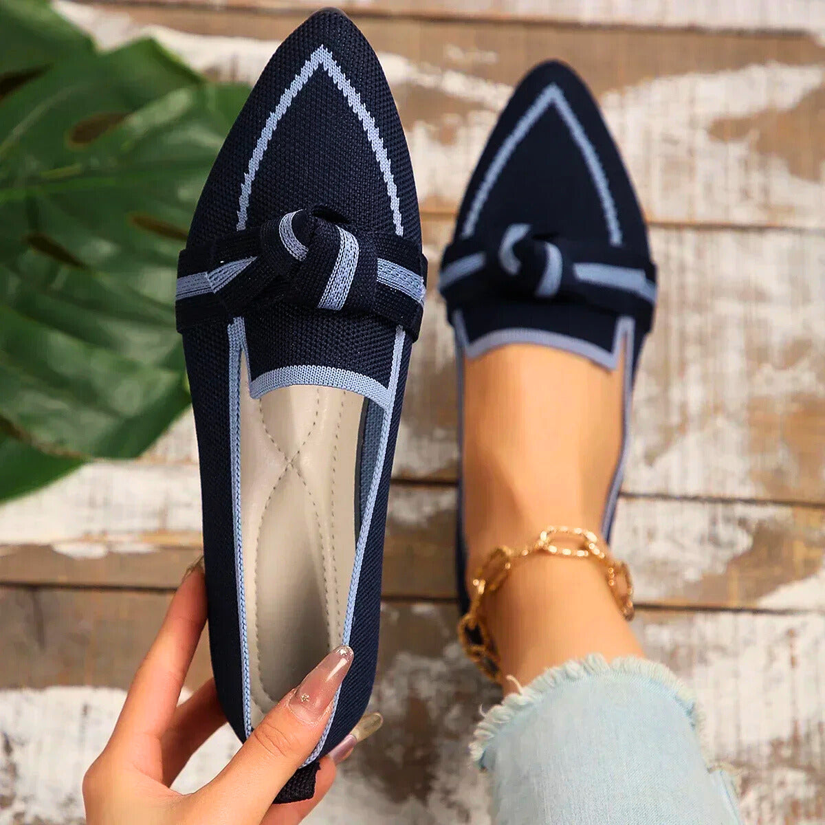 Valentina | Knit Ballet Flats
