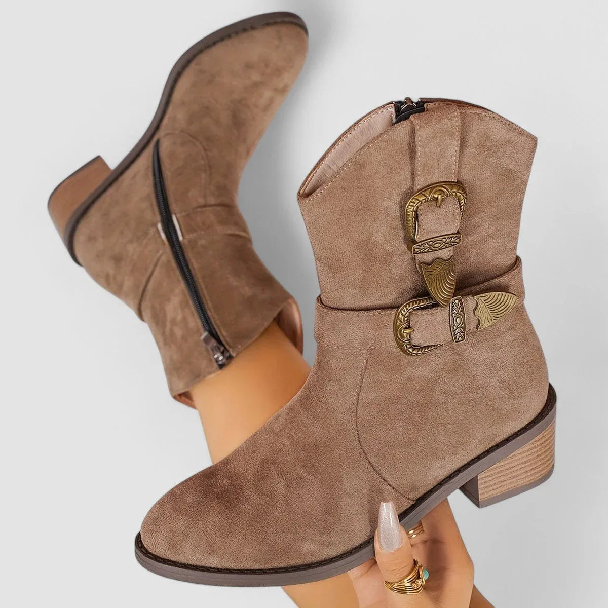 Rosa | Orthopedic Western Ankle Boots
