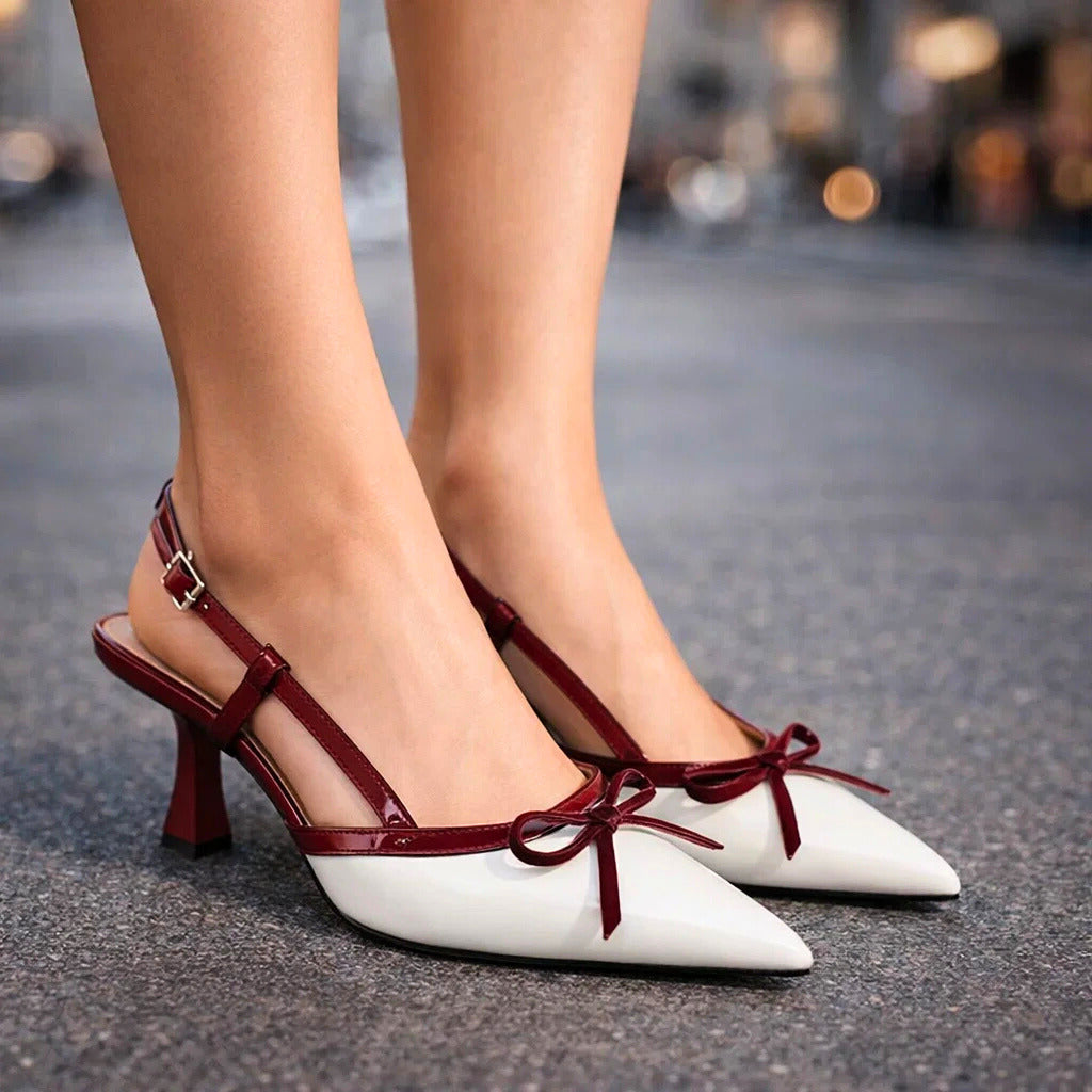 Amara | Slingback Bow Heels