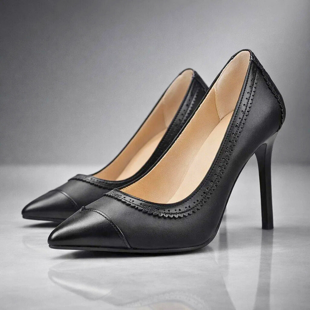 Sutton | Contrast-Trim Heels