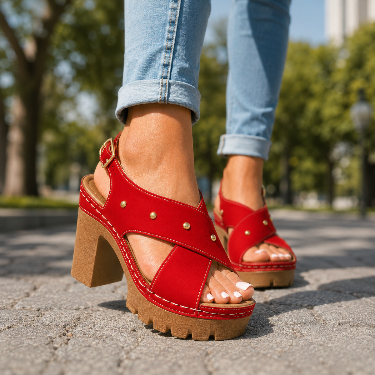 Marlise | Retro Platform Heels