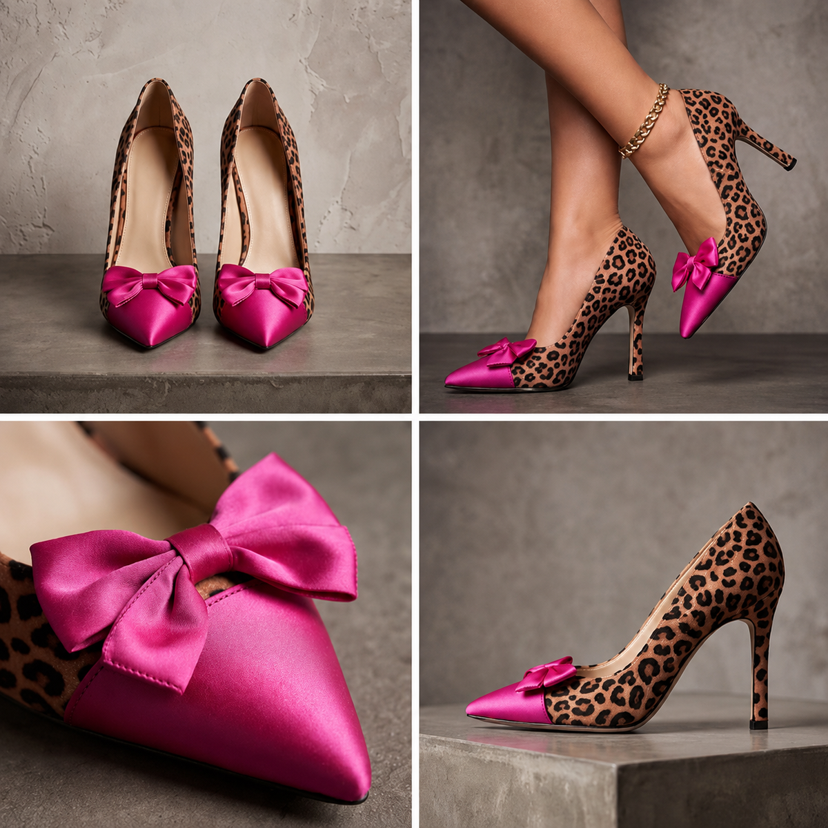 Gianna | Leopard Print Bow Heels