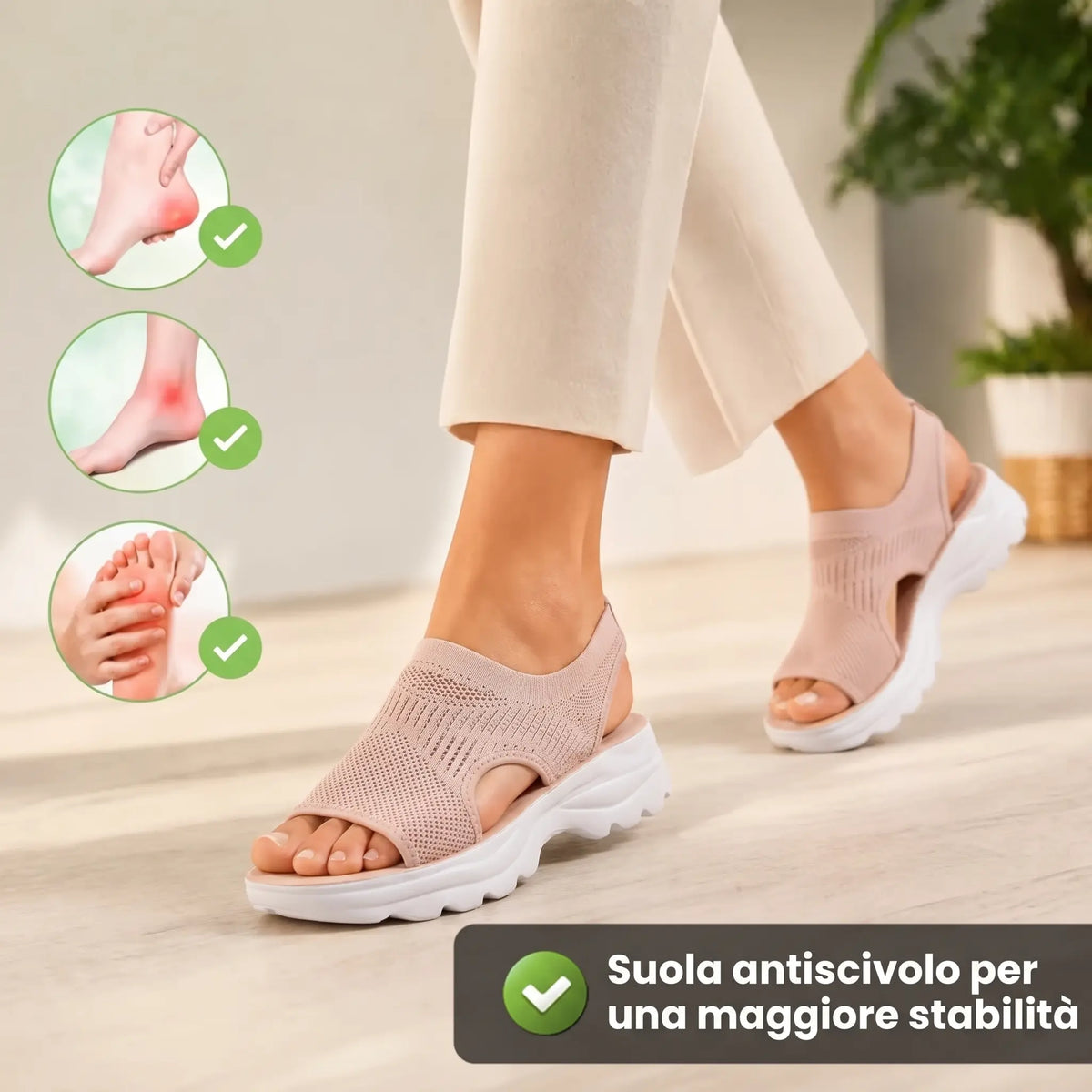 Ursula | Sandals with Contoured Insole